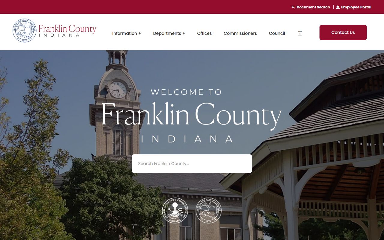 Franklin County Indiana government homepage