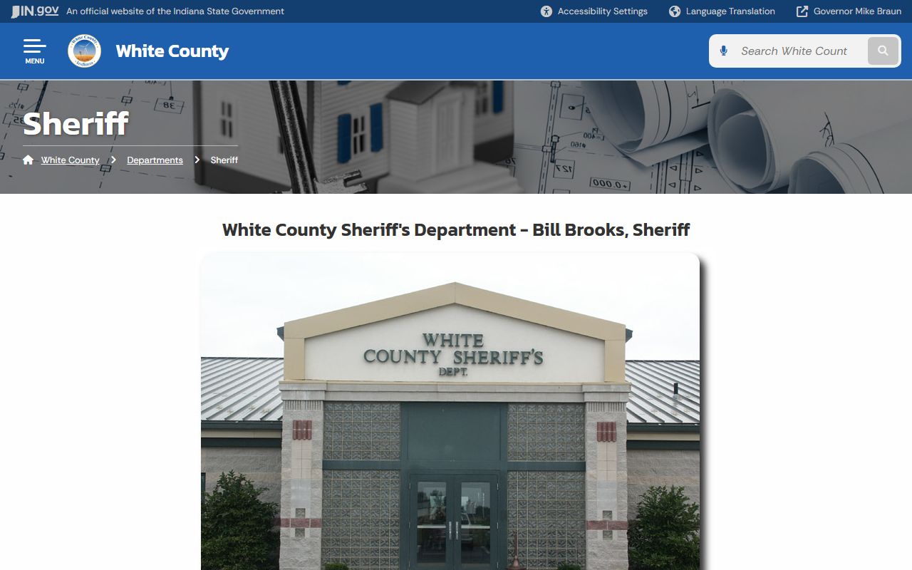 White County Sheriff page for arrest records in Monticello Indiana