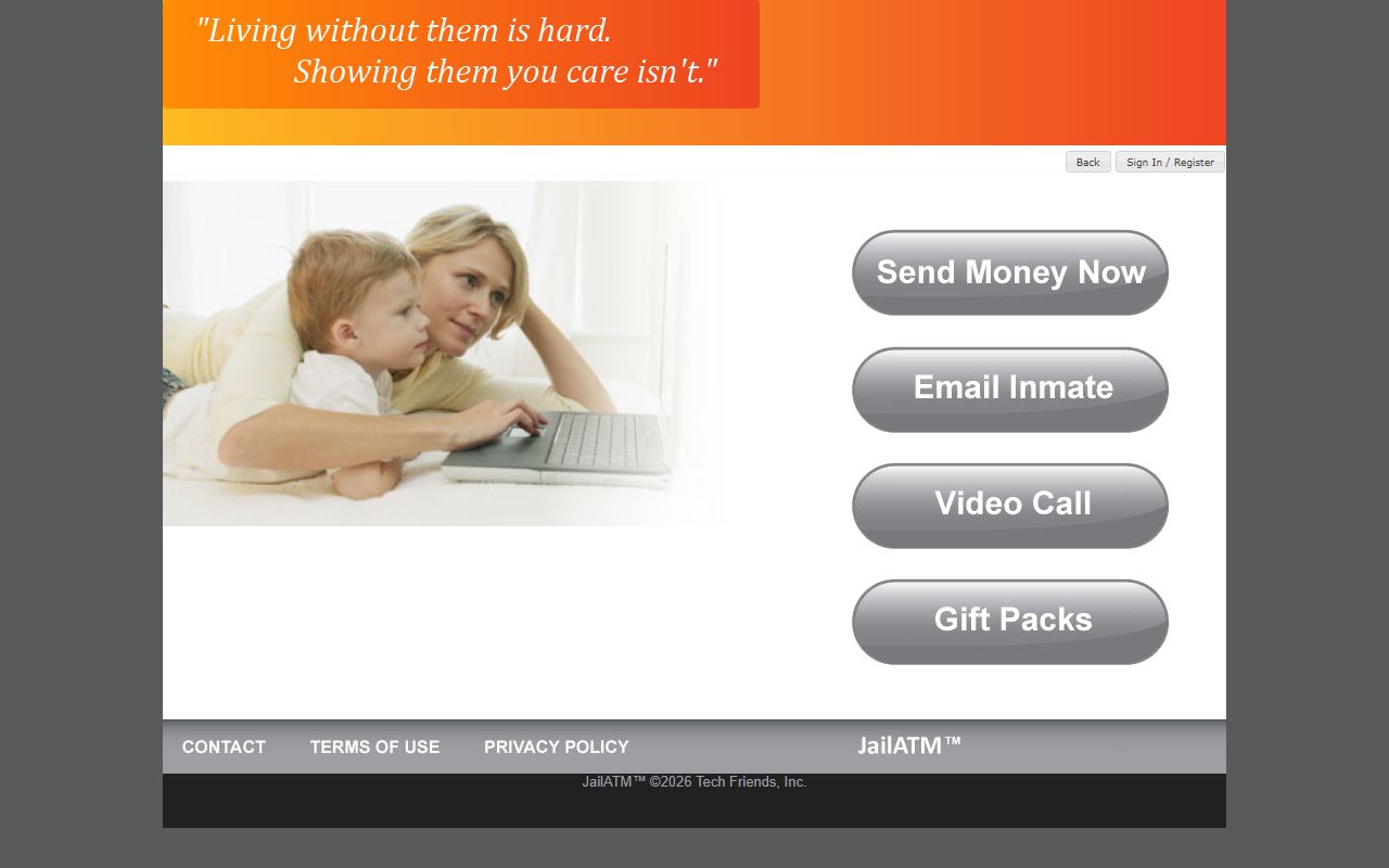 JailATM portal for Jefferson County arrest records