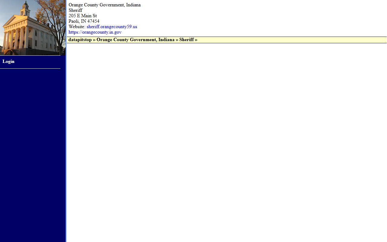Orange County Sheriff's Office website for arrest records
